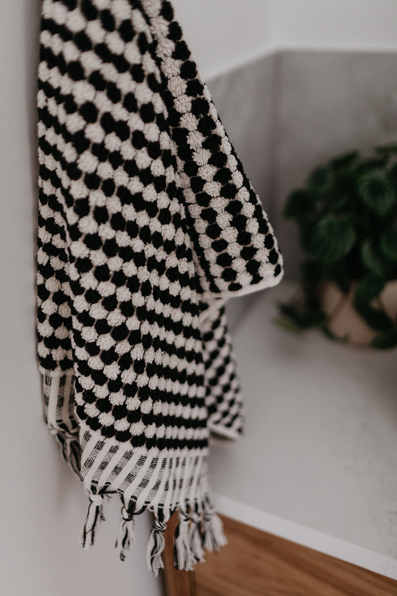 pom pom Turkish hand towel