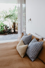 French Flax Linen Indoor Lumbar Cushion - AGNES