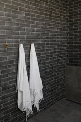 Turkish Terry Back White Towel