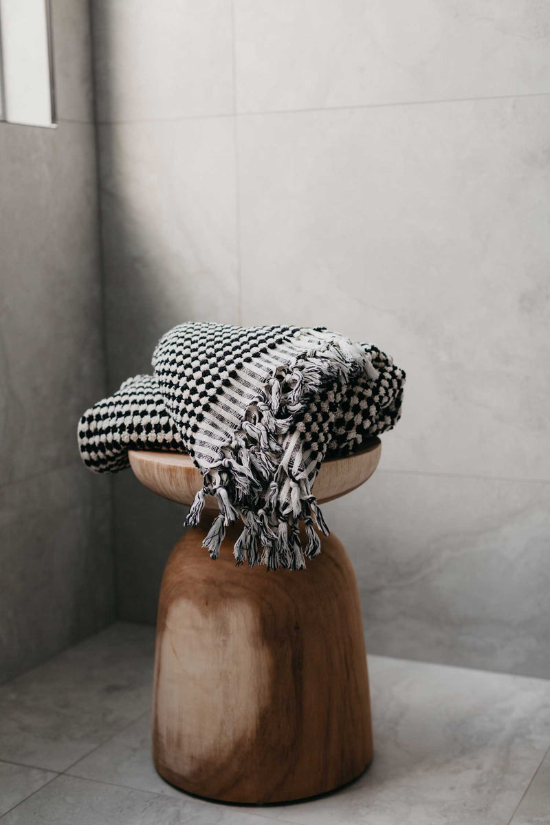 pom pom Turkish bath towel